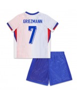 Francie Antoine Griezmann #7 Venkovní dres pro děti ME 2024 Krátký Rukáv (+ trenýrky)